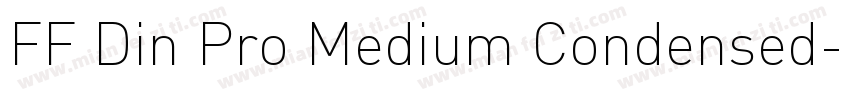 FF Din Pro Medium Condensed字体转换